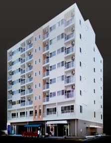 徳島市秋田町の男性単身者専用賃貸マンション「クレエ秋田町 」外観